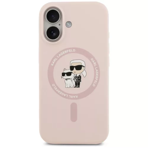 iPhone 17 Karl Lagerfeld szilikon tok Karl&Choupette gyűrű MagSafe r-3666339549411 3 kép