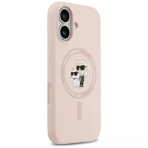 iPhone 17 Karl Lagerfeld szilikon tok Karl&Choupette gyűrű MagSafe r-3666339549411 4 kép