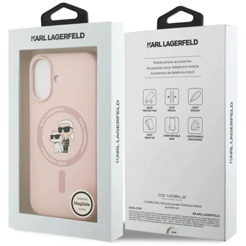 iPhone 17 Karl Lagerfeld szilikon tok Karl&Choupette gyűrű MagSafe r-3666339549411 8 kép