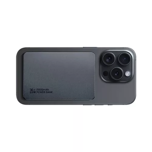 USAMS Indukciós Powerbank 5000mAh 20W PD Gyors Töltés ezüst CY Ser-6958444992235 5 kép