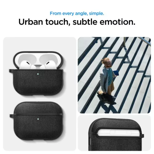 Apple AirPods Pro 3 Spigen Urban Fit tok Fekete,-8800283309683 10 kép