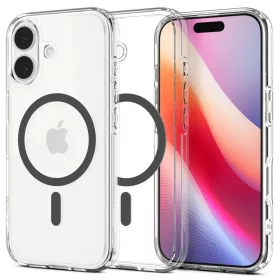 iPhone 17 Spigen Ultra Hybrid Mag Magsafe tok Clear/graphite-8800283315134 7 kép