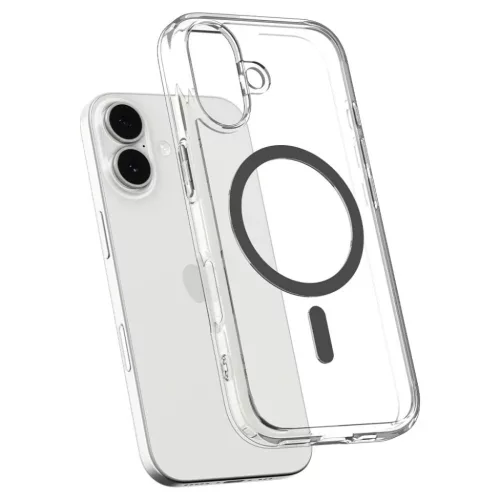 iPhone 17 Spigen Ultra Hybrid Mag Magsafe tok Clear/graphite-8800283315134 4 kép