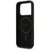 iPhone 17 Pro Max Fekete Guess - Silicone Triangle Logo MagSafe (GUHMP-3666339517144 3 kép