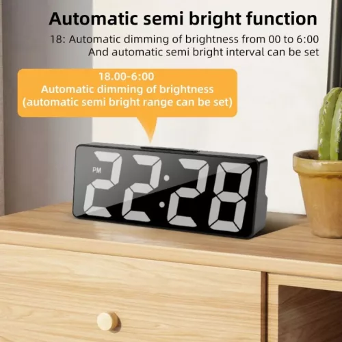 LED digitális ébresztőóra-5900217477716 5 kép