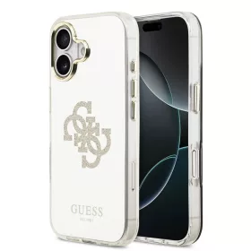  iPhone 17 Gold Guess PC/TPU Mirror 4G Glitter Logo MagSafe tok-3666339550417 1 kép