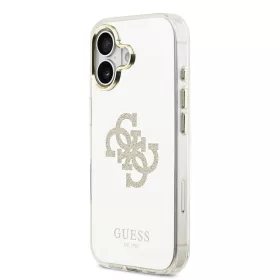  iPhone 17 Gold Guess PC/TPU Mirror 4G Glitter Logo MagSafe tok-3666339550417 2 kép