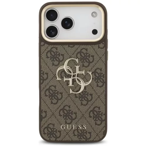  iPhone 17 Pro Max Guess 4G Barna Fémgombos Nagy Pánt Klasszikus Log-3666339488741 3 kép