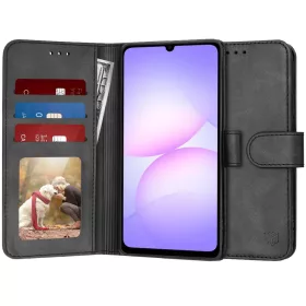 Samsung Galaxy A07 4G Fekete Techsuit - Diary Book tok-5949419302105 1 kép
