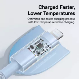 USB-C to Lightning, Gyors töltés 20W, 2m - Galaxy Blue Baseus - Data-6932172658908 2 kép