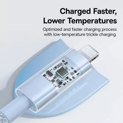 USB-C to Lightning, Gyors töltés 20W, 2m - Galaxy Blue Baseus - Data-6932172658908 2 kép