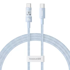 Type-C to Type-C Galaxy Blue Baseus Data Cable Gem (P10373000311-00) S-6932172658830 1 kép