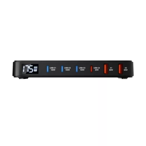 BlitzWolf BW-S30 6 az 1-ben töltőállomás 4xUSB-C + 2xUSB 175W-5907085524986 5 kép