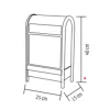 Home LFS400 zenélő, havazó postaláda, 4db hidegfehér SMD LED, mű-5999084972899 2 kép
