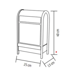 Home LFS400 zenélő, havazó postaláda, 4db hidegfehér SMD LED, mű-5999084972899 2 kép