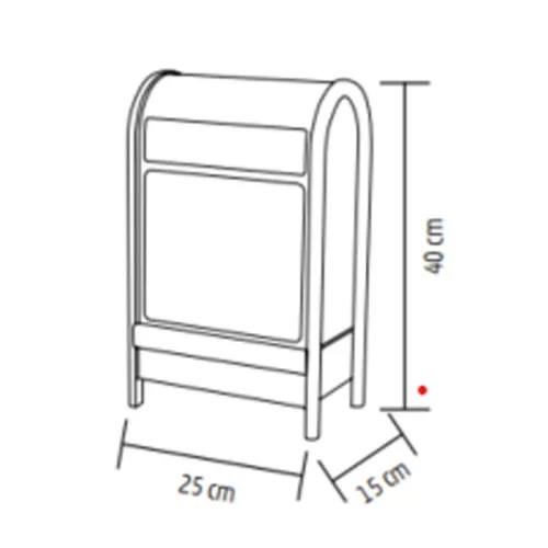 Home LFS400 zenélő, havazó postaláda, 4db hidegfehér SMD LED, mű-5999084972899 5 kép