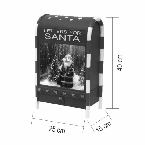 Home LFS400 zenélő, havazó postaláda, 4db hidegfehér SMD LED, mű-5999084972899 6 kép
