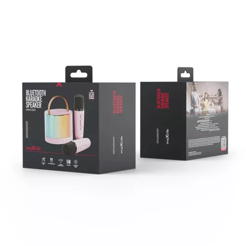 Maxlife Bluetooth karaoke hangszóró MXKS-200 rózsaszín-5907457738706 7 kép