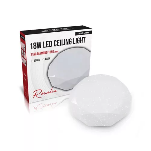 Asalite LED Mennyezeti Lámpa ROSALIA 18W 3000K (1350 lumen) Gyémánt-5999565664022 2 kép
