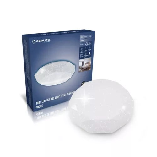 Asalite LED Mennyezeti Lámpa ROSALIA 18W 4000K (1550 lumen) Gyémánt-5999565664053 2 kép