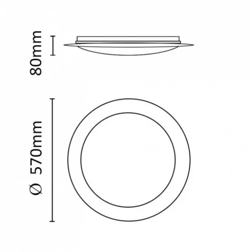 Asalite LED Mennyezeti Lámpa SOFIA 72W 3000K/4000K/6500K (6120 lumen)-5999565664268 8 kép
