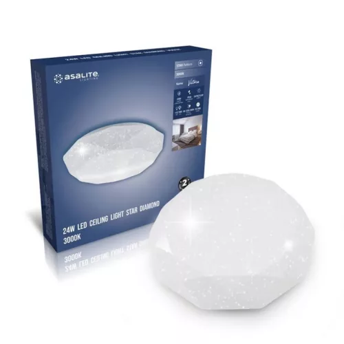 Asalite LED Mennyezeti Lámpa VICTORIA 24W 3000K (2050 lumen) Gyémán-5999565664060 2 kép