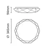 Asalite LED Mennyezeti Lámpa VICTORIA 24W 4000K (2050 lumen) Gyémán-5999565664084 4 kép