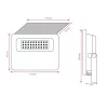Asalite LED Napelemes Lámpa Slim 20W 4000K (1800 lumen)+Mozgásérzé-5999565665760 6 kép