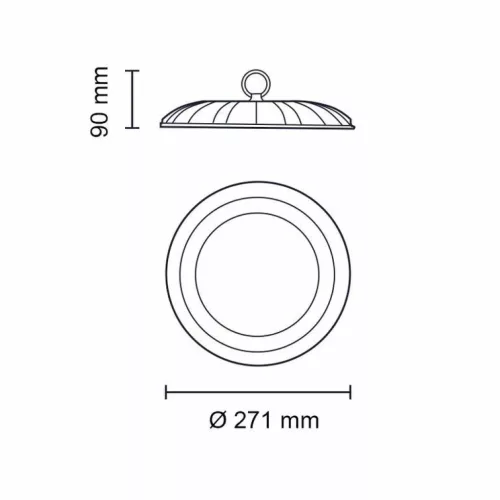 Asalite Prémium LED Csarnokvilágító 100W 4500K (10000 lumen)-5999565664756 6 kép