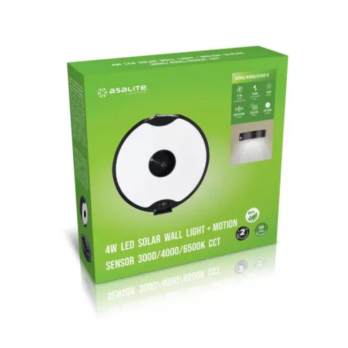 Asalite LED Napelemes Kültéri Lámpa IP44 4W (500 lumen) Fekete + Sz-5999565666293 3 kép