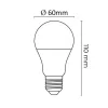 Asalite LED Izzó A60 gömb E27 9W 4000K (820 lumen)-5999886547790 4 kép