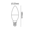 Asalite LED Izzó C37 gyertya E14 4W 4000K (350 lumen)-5999886547868 3 kép