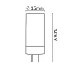 Asalite LED Izzó G4 12V 2W 4000K (220 lumen)-5999565661229 3 kép