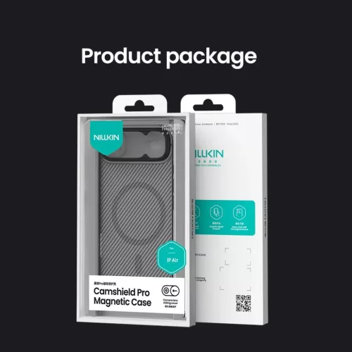 Apple iPhone 17 Air Átlátszó Fekete Nillkin CamShield PRO Mágneses-6902048303898 10 kép