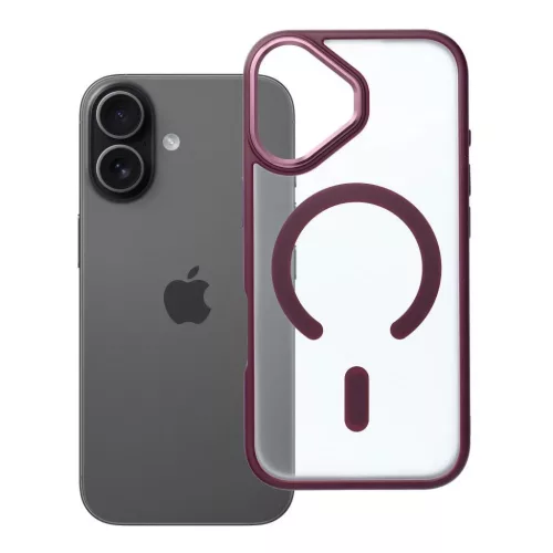 iPhone 17 matt mágnestok tok szilvavörös-5903396454066 7 kép