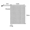 HOME KIN168DWW DOT LED-es fényfüggöny, 168 db melegfehér DOT LED, -5999084973018 8 kép