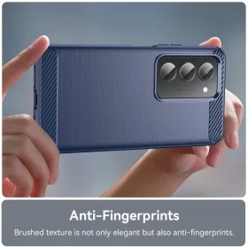 Xiaomi Redmi 15 4G / Redmi 15 5G Techsuit - Carbon Silicone - Kék tok-5949419337527 2 kép