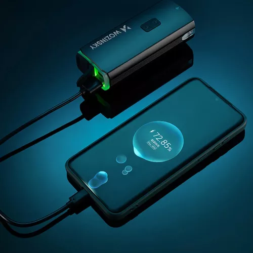 Wozinsky első kerékpárlámpa + USB-C kábel (3000 lm) - Fekete-5907769372476 6 kép