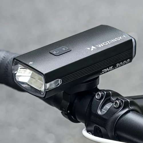 Wozinsky első kerékpárlámpa + USB-C kábel (3000 lm) - Fekete-5907769372476 8 kép