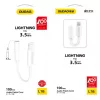 Dudao audio adapter fejhallgató adapter Lightning-ről 3,5 mm-es mini-6976625336104 5 kép