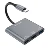 Hub Wozinsky WHCH-01 USB-C PD 100W HDMI 4K@30Hz USB-A 10Gbps - szürke-5907769378911 2 kép