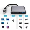 Hub Wozinsky WHCH-01 USB-C PD 100W HDMI 4K@30Hz USB-A 10Gbps - szürke-5907769378911 5 kép
