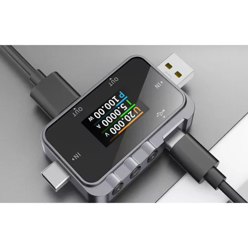 FNIRSI FNAC-28 2 az 1-ben USB teszter USB-C USB-A-5907085527208 2 kép