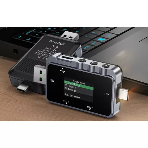 FNIRSI FNAC-28 2 az 1-ben USB teszter USB-C USB-A-5907085527208 3 kép