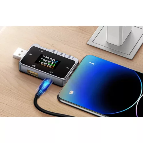 FNIRSI FNAC-28 2 az 1-ben USB teszter USB-C USB-A-5907085527208 5 kép