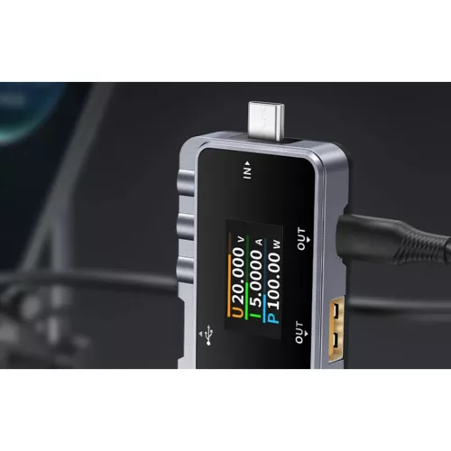 FNIRSI FNAC-28 2 az 1-ben USB teszter USB-C USB-A-5907085527208 6 kép