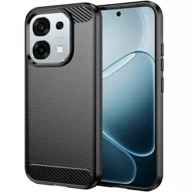 Oppo A6 Pro 4G / A6 Pro 5G Techsuit - Carbon Silicone - Black tok-5949419345256 1 kép