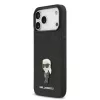  iPhone 17 Pro Max Black Karl Lagerfeld Fixed Glitter Metal Ikonik tok-3666339549640 2 kép