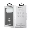  iPhone 17 Pro Max Black Karl Lagerfeld Fixed Glitter Metal Ikonik tok-3666339549640 7 kép