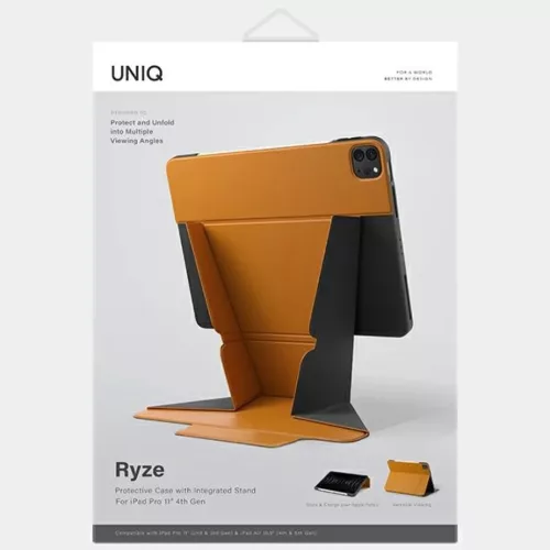 iPad Pro 11 (2021-2022) / Air 10.9" (2020-2022) UNIQ Ryze tok mustárs-8886463684368 6 kép